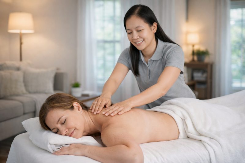 Swedish relaxation massage at home in Ottawa
